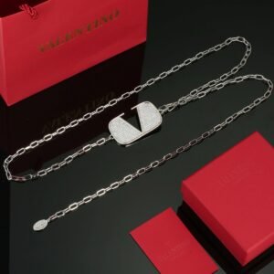 Valentino Chain Belt Silver