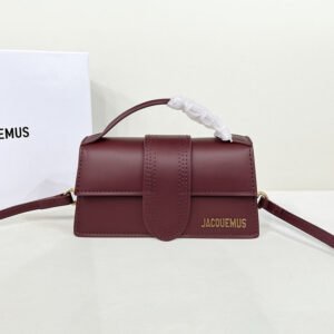 Jacquemus Women's Le Bambino Handbags in burgundy Fabric
