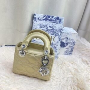 Dior Lady Dior Mini Bag soft yellow