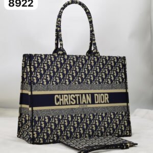 Dior Oblique Embroidered Book Tote Bag