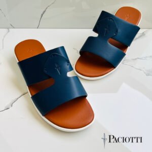 PACIOITTI® Men’s Sandal - Navy Blue with White sole