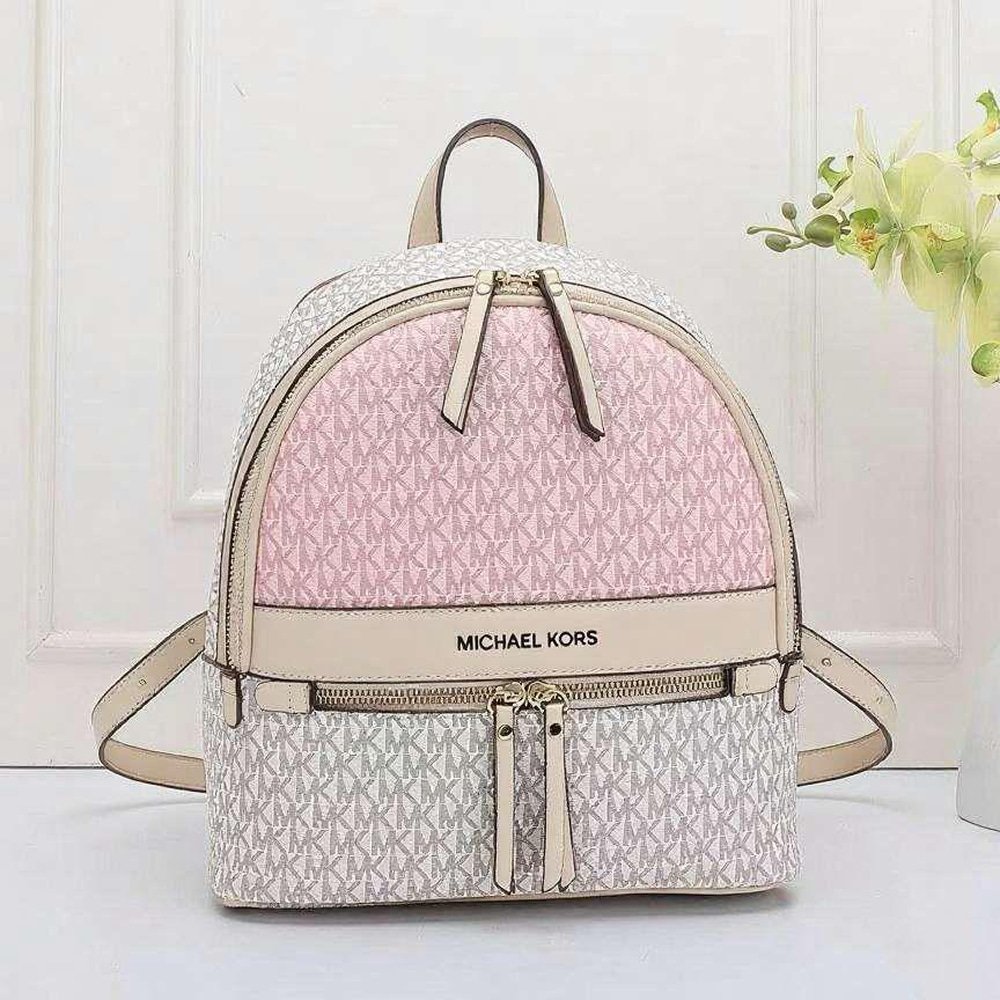 MICHAEL KORS® Signature Backpack - Pink & white