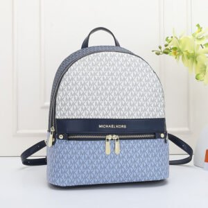 MICHAEL KORS® Signature Backpack - white and periwinkle blue
