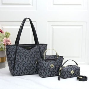 MICHAEL KORS® 3-in-1 Signature Handbag Set – Noir Edition