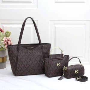 MICHAEL KORS® 3-in-1 Signature Handbag Set – Mocha Edition