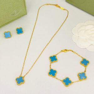 VCA Sets  - Turquoise Blue & Yellow Gold